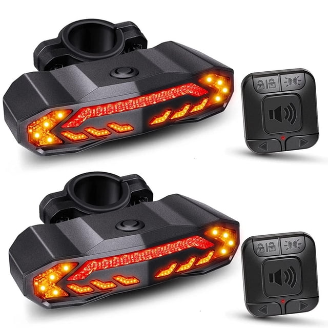Rockbye Bicycle Rear Light Alarm Waterproof Rechargeable Scooter Bike