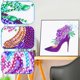 thumbnail image 3 of Cuadros Decorativos Pintura de diamantes Tacón alto Taladro especial parcial Imagen de diamantes de imitación (GT142) Tmvgtek embutido en tela, 3 of 6