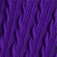 thumbnail image 3 of IMENGL Grande Taille Col Rond Manches Longues patchwork Uni Tricot Asymétrique, Violet 5TG, Taille G-5TG, 3 of 5
