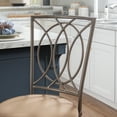 thumbnail image 4 of The Powell Big & Tall 24" Metal Crossed Legs Counter Stool, Dark Bronze, 4 of 10