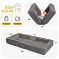 thumbnail image 2 of Cama de viaje para niños pequeños ENITYA, portátil, plegable, de espuma suave, gris, 2 of 7
