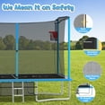 thumbnail image 4 of 8 ×12FT Large Trampoline for Kids and Adults, SHINPT Outdoor trampoline with 2 Basketball Hoops, Big Trampoline with 360° Safety Net, Kids Trampoline Outdoor with Football Net with 1600LBS Capacity, 4 of 8