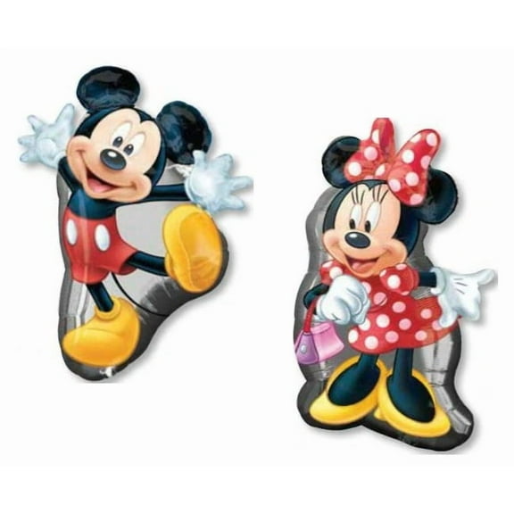 Mickey and Minnie Mad About Full Shape Body Birthday Party Mylar Balloons