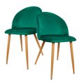 thumbnail image 1 of Set de sillas Gaon Velvet Esmeralda 2 piezas GN-FC04, 1 of 9