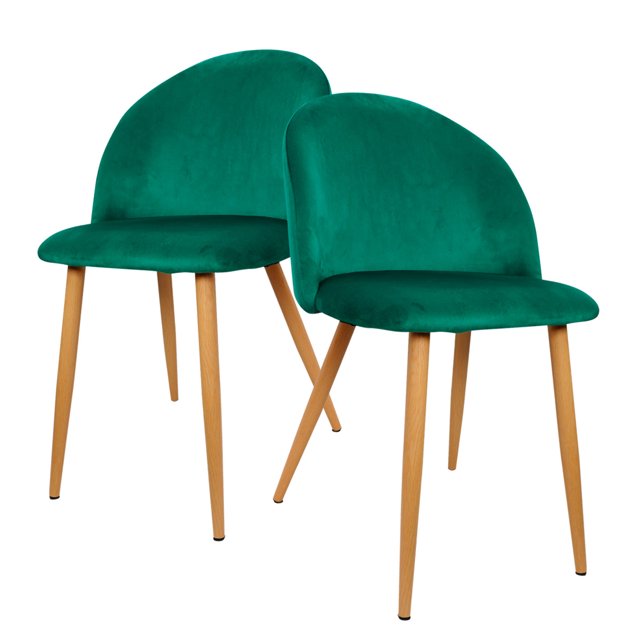 Set de sillas Gaon Velvet Esmeralda 2 piezas GN-FC04