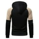 thumbnail image 4 of pstuiky hombres de manga larga, Sudadera informal con cremallera y retazos para hombre, ropa de trabajo a la moda, sudadera con capucha, blusa deportiva para entrenamiento camisetas de hombre m, 4 of 4