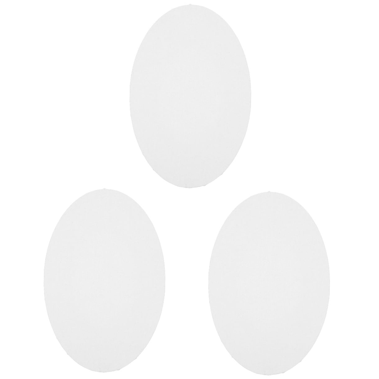 NUOLUX  Small Canvases for Beginners, White Oval, Lightweight and Stable for Art Students, 3Pcs