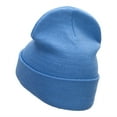 thumbnail image 2 of Humming Bird Embroidered 12 Inch Long Knitted Beanie - Sky Blue OSFM, 2 of 5