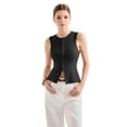 thumbnail image 2 of Chaleco sexy acanalado para mujer SUUKSESS Y2K Black XL, 2 of 7