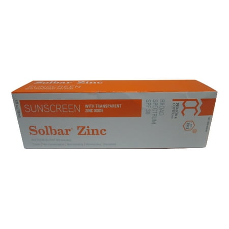 Solbar Zinc Crème solaire protection avec écran solaire FPS 38-4 Oz, 6 Pack