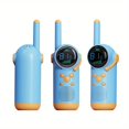 thumbnail image 3 of QJUHUNG 2pcs  Small Cute 3KM Range Toy Walkie Talike Halloween Christmas Gift, 3 of 7