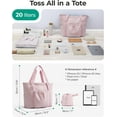 thumbnail image 3 of CNV Tote Bag for Women, Tote Shoulder Bag with Laptop Compartment and Zipper Handbag for Travel, Work, 3 of 6
