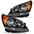 thumbnail image 6 of For 2005-2010 Honda Odyssey Black Housing Amber Corner Headlights Assembly Pair, 6 of 6