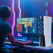 Cooling Fan for PS5 Quiet Cooler Fan with LED Light for PlayStation 5 Digital & Disc Edition Game Console-for PS5