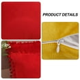 thumbnail image 3 of Funda de almohada sólida de terciopelo granular suave de 2 piezas, adecuada para sofá, dormitorio, coche, 18x18", 3 of 5