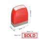 thumbnail image 2 of Sello de aviso de venta autoinking, sello de oficina de tinta roja, sello de mensaje preentintado recargable, sello de negocio, rojo, 2 of 6