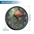 thumbnail image 3 of Voice Activated Clock with Glow Light 12 Inch Large Silent Wall Clock Battery Operated for Home Decor Whimsical Mushroom House, 3 of 8