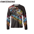 thumbnail image 4 of Camiseta de motocross de secado rápido para bicicleta de montaña para hombre, camisetas transpirables para descenso BMX, camiseta de MOTO, 4 of 4
