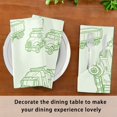 thumbnail image 3 of Iauyy Satin Napkins Set of 1- Truck Pattern DIY Printing Decoration Cloth Napkin- Easy Care for Home/Party, 3 of 8