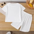thumbnail image 4 of Boys Girls Outfits Set 2 Piece Loungewear Set, Boys Short Sleeve T-Shirt and Pants Set for Toddlers Girls Fall Clothes Home Clothes Pajamas 12-24 Months 2T 3T 4T 5T 6T 7T Children 5-6 Years, 4 of 4