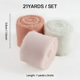 thumbnail image 3 of FGY Chiffon Ribbon 3 Rolls 1.5”x 7Yd Fringe Ribbons Silk Chiffon Ribbons for Wedding Invitations,Bouquets,Gifts Wrapping,Decorations (Pink), 3 of 6