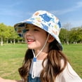 thumbnail image 2 of Kids Sun Hat with UV Protection Beach Bucket for Boys Girls Wide Brim Cap for Summer Outdoor(Purple,2-3 Years), 2 of 9