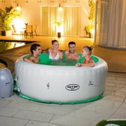 SaluSpa Paris Inflatable Portable Spa Hot Tub For 4 to 6 People with LED Light + AirJet Massage system