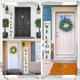 thumbnail image 3 of Juego de 2 plantillas para letreros de bienvenida para puerta de entrada, para pintar sobre madera, Pascua, Acción de Gracias, Navidad, 3 of 8