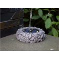 thumbnail image 4 of 2 piezas de luces solares enterradas Lámparas de piedra 5LED Luces enterradas de resina Patio al aire libre Luces de césped enterradas al aire libre Luces de piedra de simulación (turquesa ER, 4 of 5
