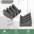 thumbnail image 4 of 2 Piezas Jabonera de Silicona con DesagüE, Jabonera para Ducha/Cuarto de BañO, Jabonera de Cascada con Drenaje AutomáTico/GuardiáN de Cocina (Gris), 4 of 6
