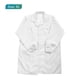 thumbnail image 2 of Bata de laboratorio ESD Ropa antiestática Chaqueta de ciencia con cuello de solapa y puños Uniforme de trabajo (Blanco, XL), 2 of 6