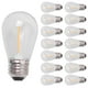 thumbnail image 2 of 15 Pack 3v Led S14 Replacement Light Bulbs Shatterproof Outdoor Solar String Light Bulbs Warm White Transparent, 2 of 5
