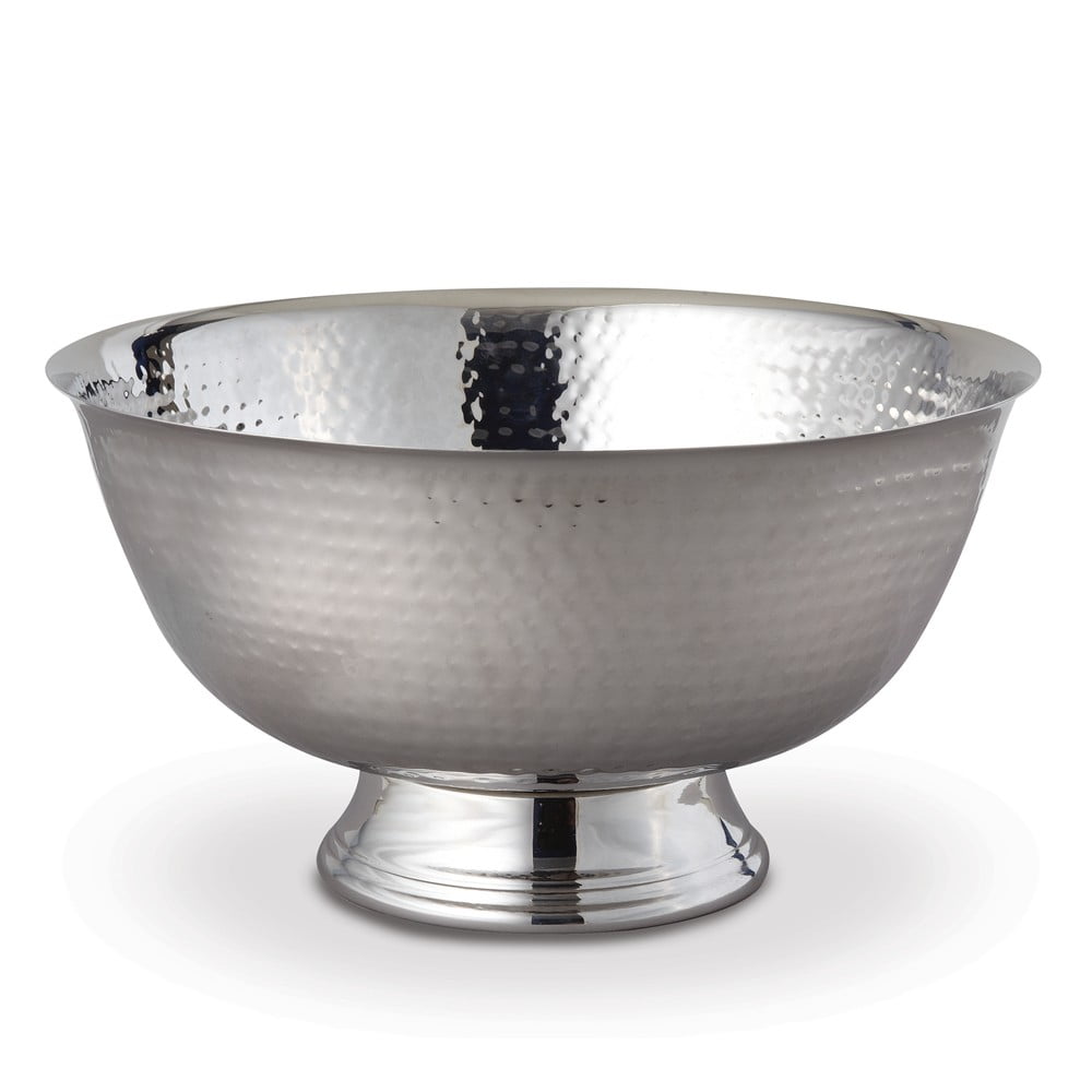 Extra Large Stainless Steel Hammered Revere Bowl