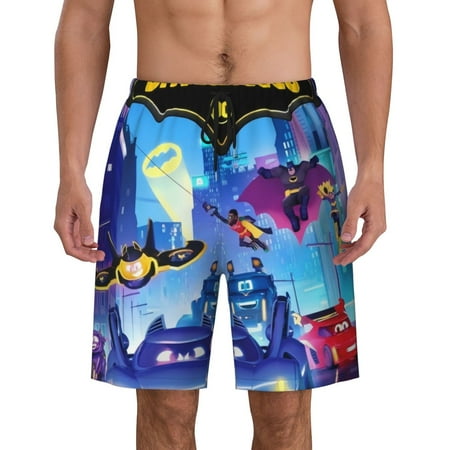 

Batwheels Mens Beach Shorts Breathable Beach Surfing Beach Bathing Suits Pant