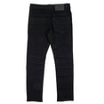 thumbnail image 5 of X RAY Slim Fit Biker Pants for Little Boys Kids – Distressed Skinny Moto Jeans Denim, Black Moto Stitched Size 6, 5 of 9