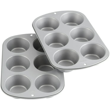 Wilton 24 Cup Metal/Aluminum/Plastic Muffin Pan, 1.75 in Diameter Cups 6 Pieces