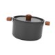 thumbnail image 4 of Olla para cocinar al aire libre Olla con tapa Olla para estofado con doble asa Utensilios de cocina 28 litros, 4 of 9
