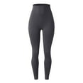 thumbnail image 5 of oqasdz Womens Leggings Sports Plus Size Solid Color Lifting Fitness High Waist Running Yoga Pants XL, 5 of 7