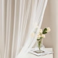 thumbnail image 2 of Beige 90% Blackout Curtains with Sheer Overlay Mix and Match Double Layer Thermal Insulated Window Panels 84 inch for Living Room Bedroom Beige Drapes with Tiebacks Grommet Top 37" Wx84 Lx2, 2 of 8