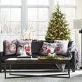 thumbnail image 2 of Phantoscope Merry Christmas Printing Decorative Throw Pillow,Pine Branches, 18" x 18", Set of 4, 2 of 3
