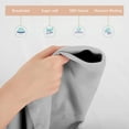 thumbnail image 5 of KOMFIT 800TC Egyptian Cotton Sheet Set Soft and Breathable - 4 Piece Bed Sheet Silver Solid Olympic Queen Size - 15" Deep Pocket, 5 of 5