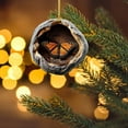 thumbnail image 4 of mfyjkho Adornos navideños de animales del bosque, acrílicos 2D para colgar en el árbol de Navidad, 8 cm (3,1 pulgadas), juego de 8, 4 of 7