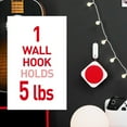 thumbnail image 4 of Command Wire Hook, White, Large, 1 Hook, 2 Strips/Pack, 4 of 11
