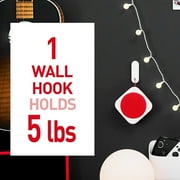 Command Wire Hook, White, Large, 1 Hook, 2 Strips/Pack