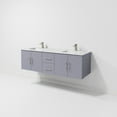 thumbnail image 6 of Geneva 60 in. W Dark Grey Double Bath Vanity, Carrara Marble Top, and Faucet Set, 6 of 11