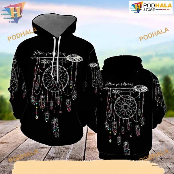 Native American Dreamcatcher All Over Printed 3D Hoodie T-Shirt
