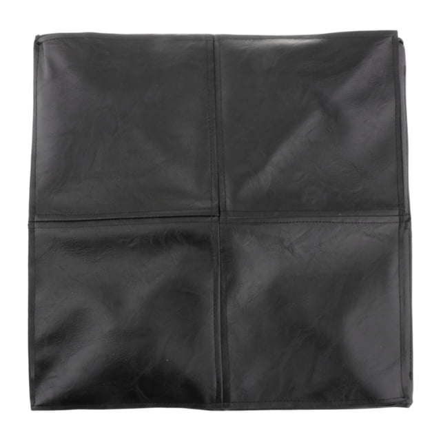 Puf sin relleno Macarena otomano para cambiar zapatos Cuadrado negro
