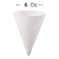thumbnail image 2 of White Paper Cone Cups, Snow Cone Cups,coated Leakproof Cone Paper Cups For Slush, Shaved Ice, Water, 2 of 5
