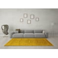 thumbnail image 3 of Ahgly Company Machine Washable Indoor Rectangle Oriental Yellow Industrial Area Rugs, 2' x 3', 3 of 4