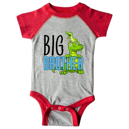 

Inktastic Big Brother with Cute Alligators Gift Baby Boy or Baby Girl Bodysuit